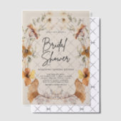 Boho Wilde Bloem Bruidsdouche Uitnodiging (Offset (Uitnodiging))