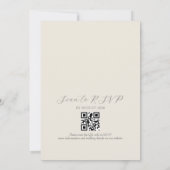 Boho Wilde Bloem Bruiloft QR Code Kaart (Achterkant)