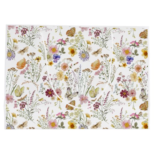 Boho wilde bloem groot cadeauzakje (Achterkant)