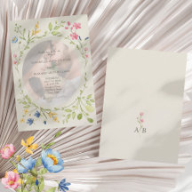 Boho Wilde Bloem Ivoren Foto Bruiloft