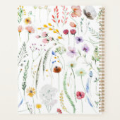 Boho Wilde Bloemen Aangepaste Naam Initiaal Planner (Achterkant)