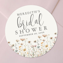 Boho Wilde Bloemen Bruidsdouche