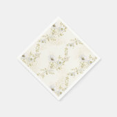 Boho Wilde Bloemen Bruidsfeest  Servet (Hoek)