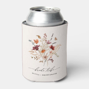 Boho Wilde Bloemen Bruidsmeisjes Bruid Stam Blikjeskoeler