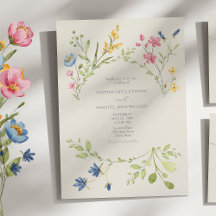 Boho Wilde Bloemen Bruiloft