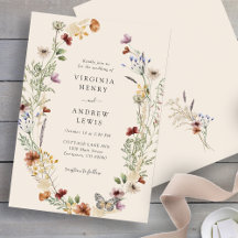 Boho Wilde Bloemen Bruiloft
