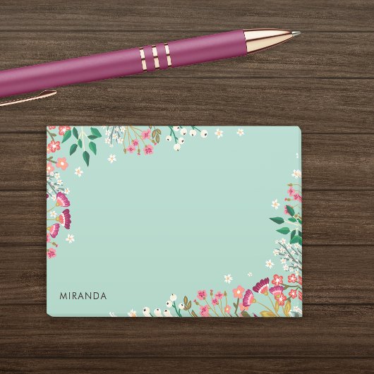 Boho Wilde Bloemen Post-it® Notes