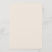 Boho Wilde Bloemendranken Bruiloft Menu (Achterkant)