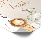 Boho Wilde Dieren Floral Gifts Table Poster (Hoek)