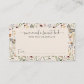 Boho Wildflower Afstuderen Informatiekaartje (Voorkant)