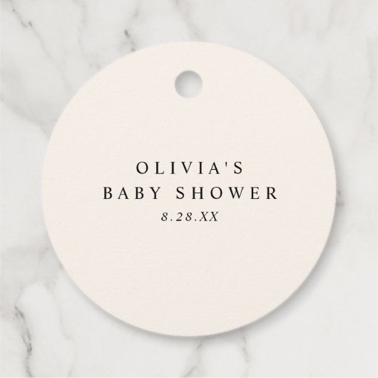 Boho Wildflower Baby shower Bedankjes Labels (Achterkant)