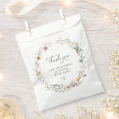 Boho Wildflower Baby shower Bedankzakje (Geknipt)