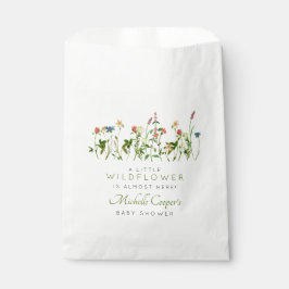 Boho Wildflower Baby shower Bedankzakje