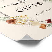 Boho Wildflower Baby shower Poster (Hoek)