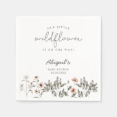 Boho Wildflower Baby shower Servet (Voorkant)