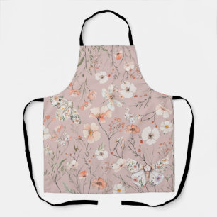 Boho Wildflower Bloemenvlinder Schort