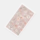 Boho Wildflower Bloemenvlinder Servet (Hoek)