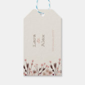 Boho Wildflower bruiloft gunst labels Cadeaulabel (Voorkant)