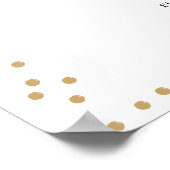 Boho Wildflower bruiloft programma teken Poster (Hoek)