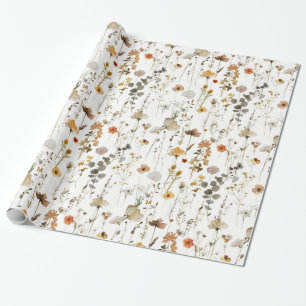 Boho Wildflower Cadeaupapier