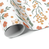 Boho Wildflower Cadeaupapier (Rol Hoek)