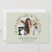 Boho Wildflower Digital High School Afstuderen (Voorkant)