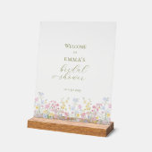 Boho Wildflower Élégant Baby Shower de Mariage  (Angle)