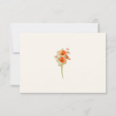 Boho Wildflower Fall Wedding Reageer RSVP Kaartje (Achterkant)