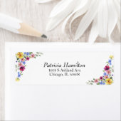 Boho Wildflower Floral Wedding Etiket (Insitu)