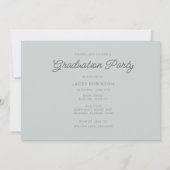 Boho Wildflower Foto Middelbare School Afstudeerfe Kaart (Achterkant)