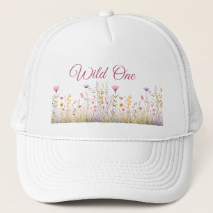 Boho Wildflower Garden Wild One Floral Trucker Pet
