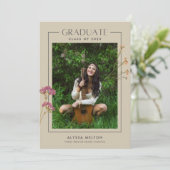 Boho Wildflower Girl High School Afstuderen (Staand voorkant)