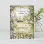 Boho Wildflower Graduation Invitation Garden Party (Debout devant)