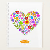 Boho Wildflower Heart 2026 Planner (Devant)