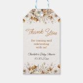 Boho Wildflower Herfst Dank u voor cadeau Labels Cadeaulabel (Voorkant)
