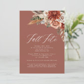 Boho Wildflower Herfstfeest Viering Kaart (Staand voorkant)