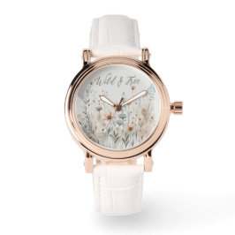 Boho Wildflower Horloge