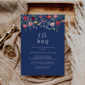 Boho Wildflower Ik doe BBQ Engagement Party Kaart