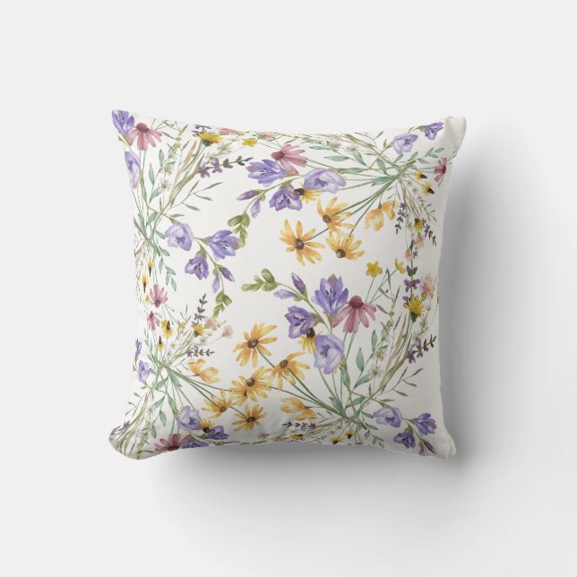 Boho Wildflower Kussen (Voorkant)