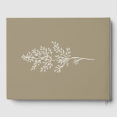 Boho Wildflower Modern Waterverf Wedding Gastenboek (Achterkant)