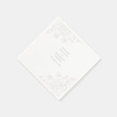 Boho Wildflower Modern Waterverf Wedding Servet (Hoek)