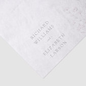 Boho Wildflower Modern Waterverf Wedding Tissuepapier (Detail)