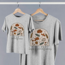 Boho Wildflower Moeder Dochter T-Shirt
