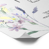 Boho Wildflower pacifier jaagt baby shower game Poster (Hoek)