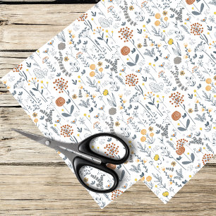 Boho Wildflower Patroon Tissuepapier