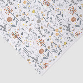 Boho Wildflower Patroon Tissuepapier (Detail)