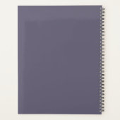 Boho Wildflower Personalized Grey Gift for Her Planner (Achterkant)