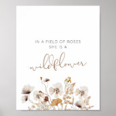 Boho Wildflower Poster (Voorkant)