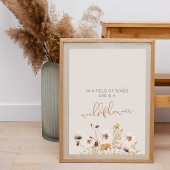 Boho Wildflower Poster