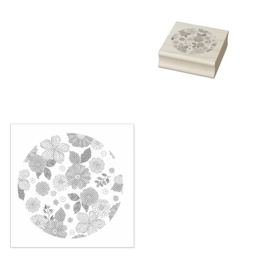 Boho Wildflower Rubber Stamp Rubberstempel (Gestempeld)